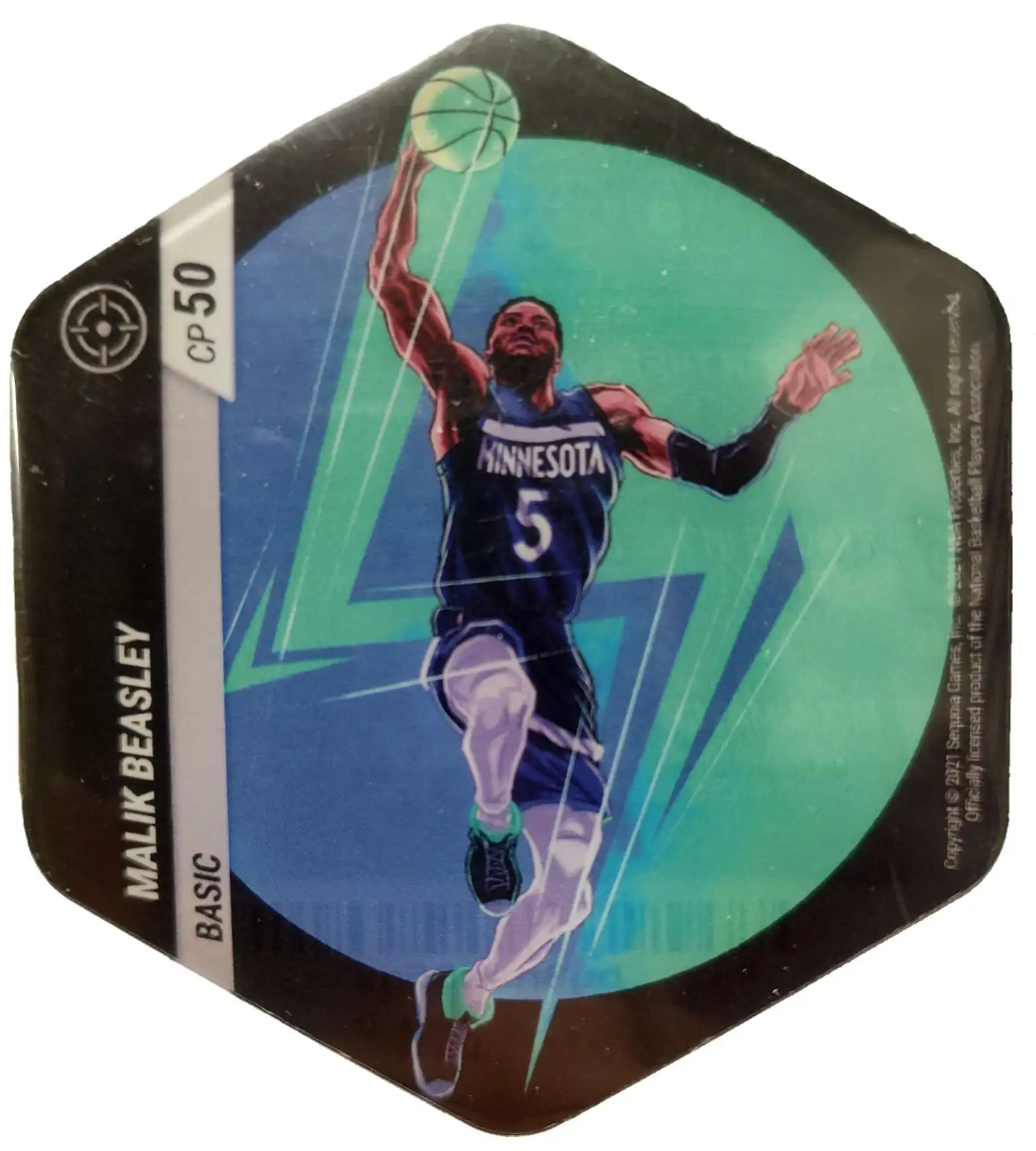 NBA FLEX Series 2 Basic Malik Beasley Player Flexagon [For collectible purchases only. The FLEX App may not be downloadable or functioning. ]