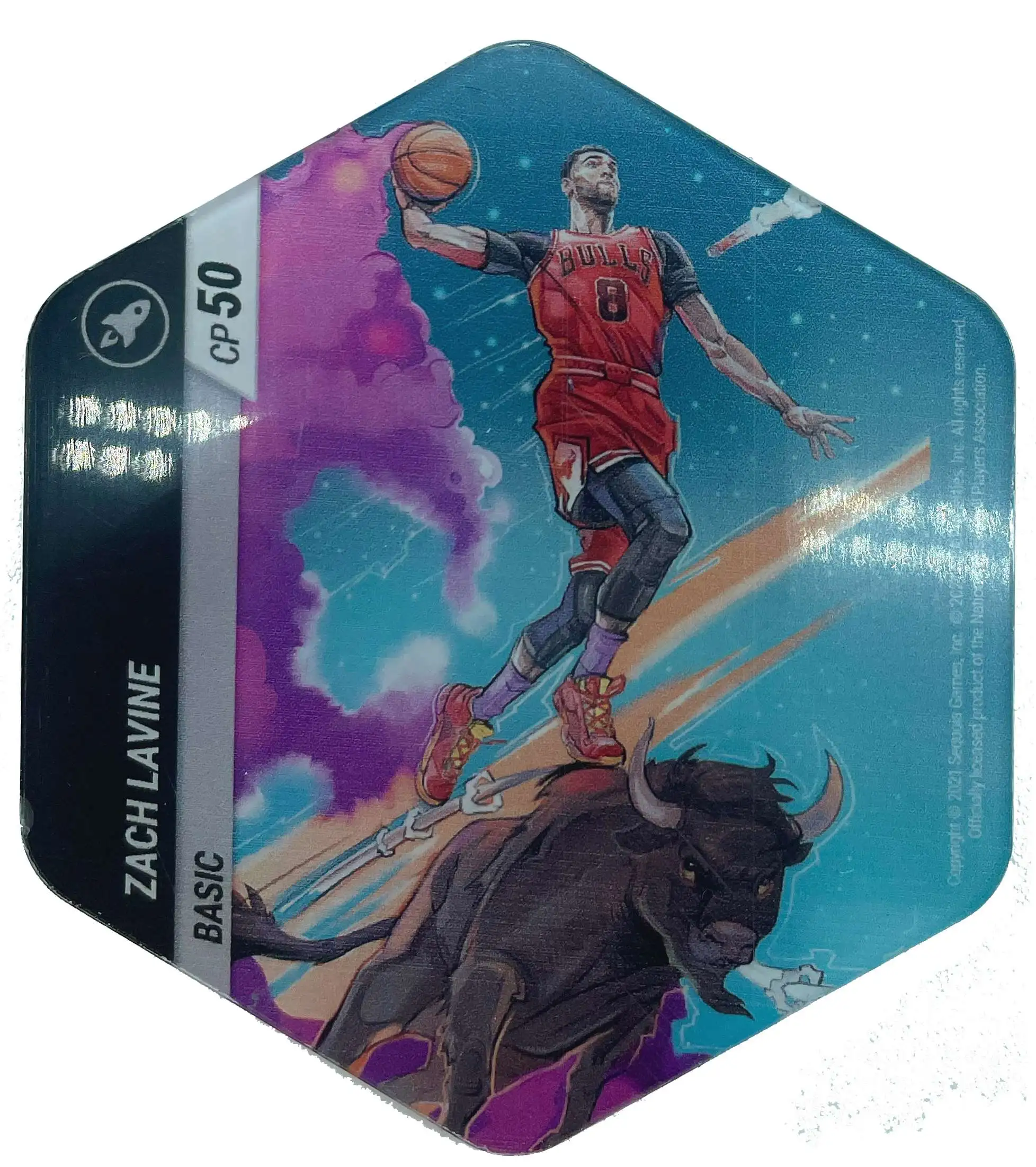 NBA FLEX Series 2 Basic Zach Lavine Player Flexagon [For collectible purchases only. The FLEX App may not be downloadable or functioning. ]