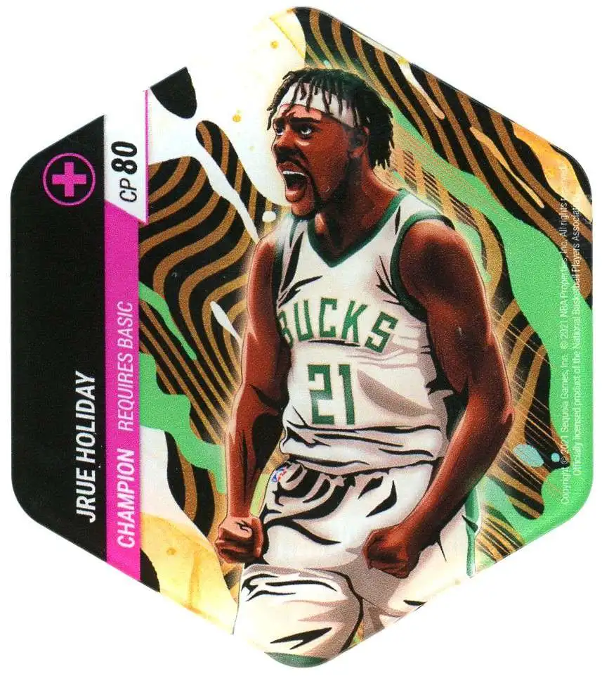 NBA FLEX 2022 Jrue Holiday Champion Player Flexagon [For collectible purchases only. The FLEX App may not be downloadable or functioning. ]