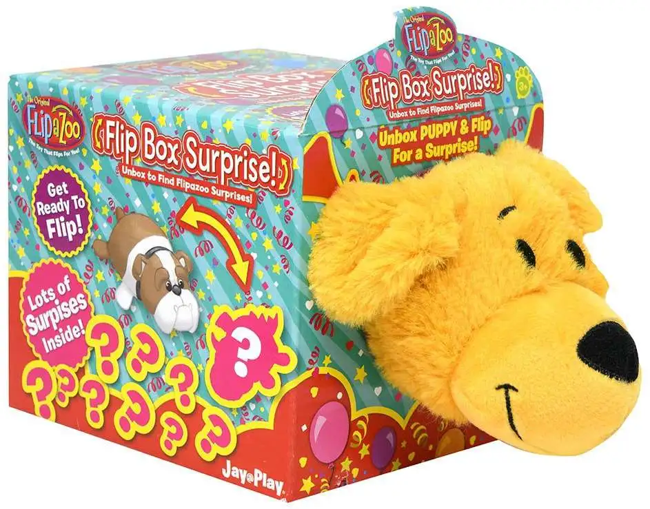 Flip a Zoo Flip Box Surprise! Golden Retriever 7-Inch Plush