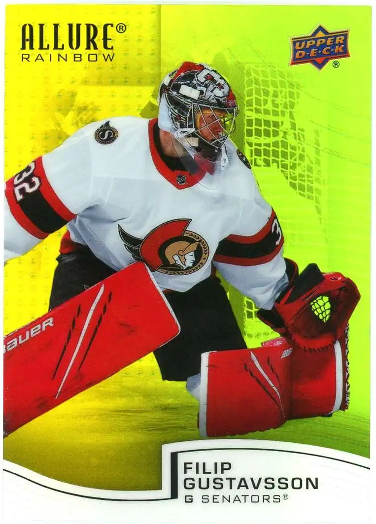 NHL 2021-22 Allure Yellow/Green Rainbow Filip Gustavsson R-29 [Rookie]