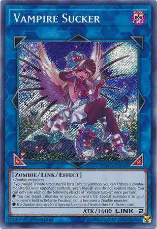 YuGiOh Flames of Destruction Secret Rare Vampire Sucker FLOD-EN050