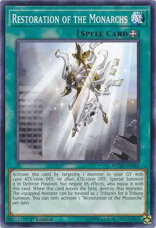 YuGiOh Flames of Destruction Common Restoration of the Monarchs FLOD-EN061