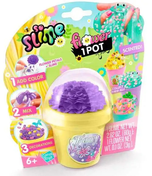 So Slime DIY PURPLE Flower Pot Pack