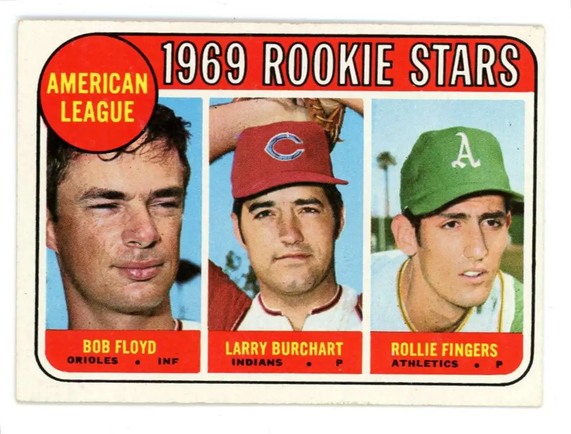MLB 1969 Topps Bob Floyd / Larry Burchart / Rollie Fingers #597 [Excellent]