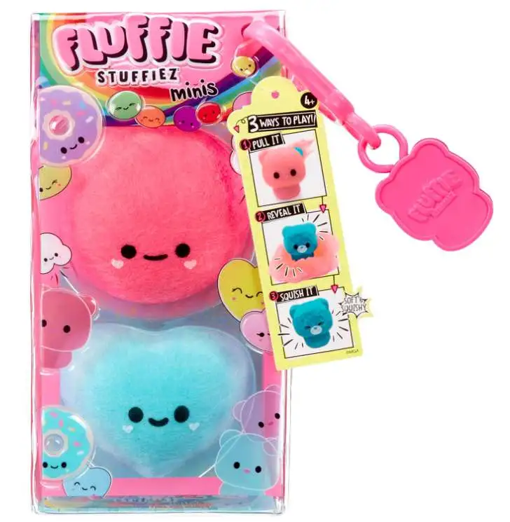 Fluffie Stuffiez Minis Round Candy & Heart Figure 2-Pack [Soft & Squishable]