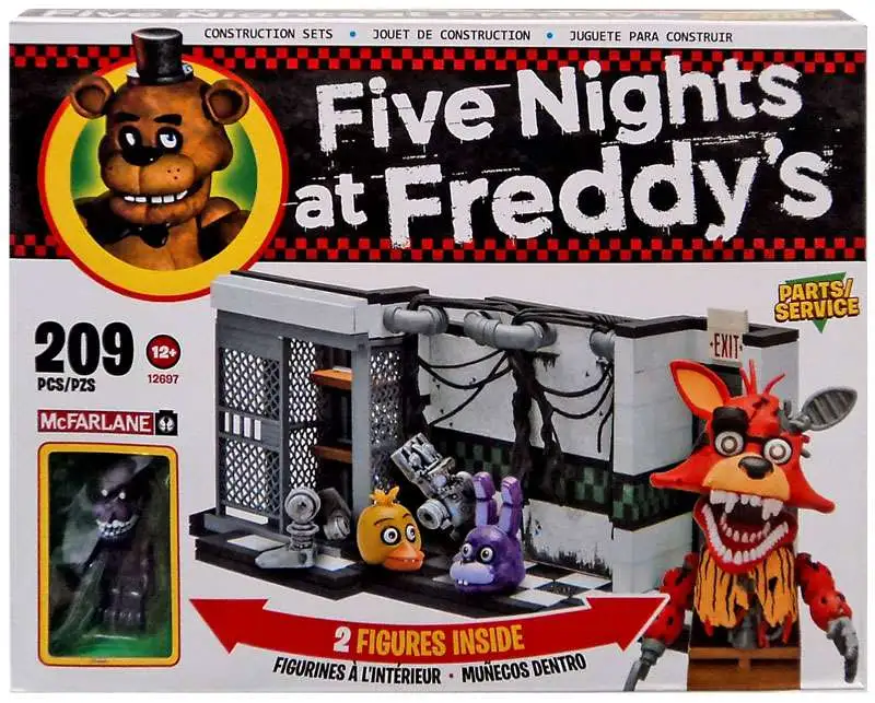 FIVE NIGHTS AT FREDDY'S MINI FIGURES (3) - FREDDY, FOXY, SHADOW