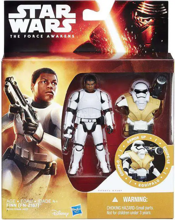 Hasbro Star Wars The Force Awakens FINN STARKILLER BASE Armor Up Figure Disney 