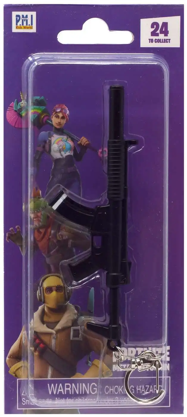 Fortnite Suppressed SMG Metal Keychain