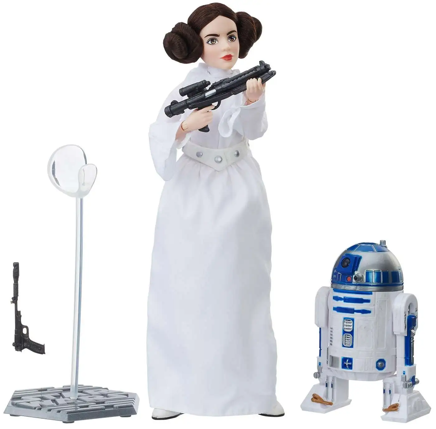 Disney Parks Star Wars Pluto and Minnie Mouse as R2-D2 Princess Leia Figure Set 