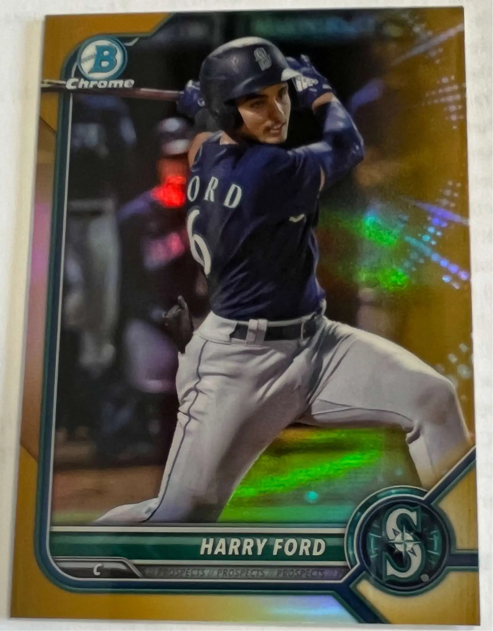 MLB 2022 Bowman Chrome Harry Ford 3/50 Near Mint BCP-189 [Gold]