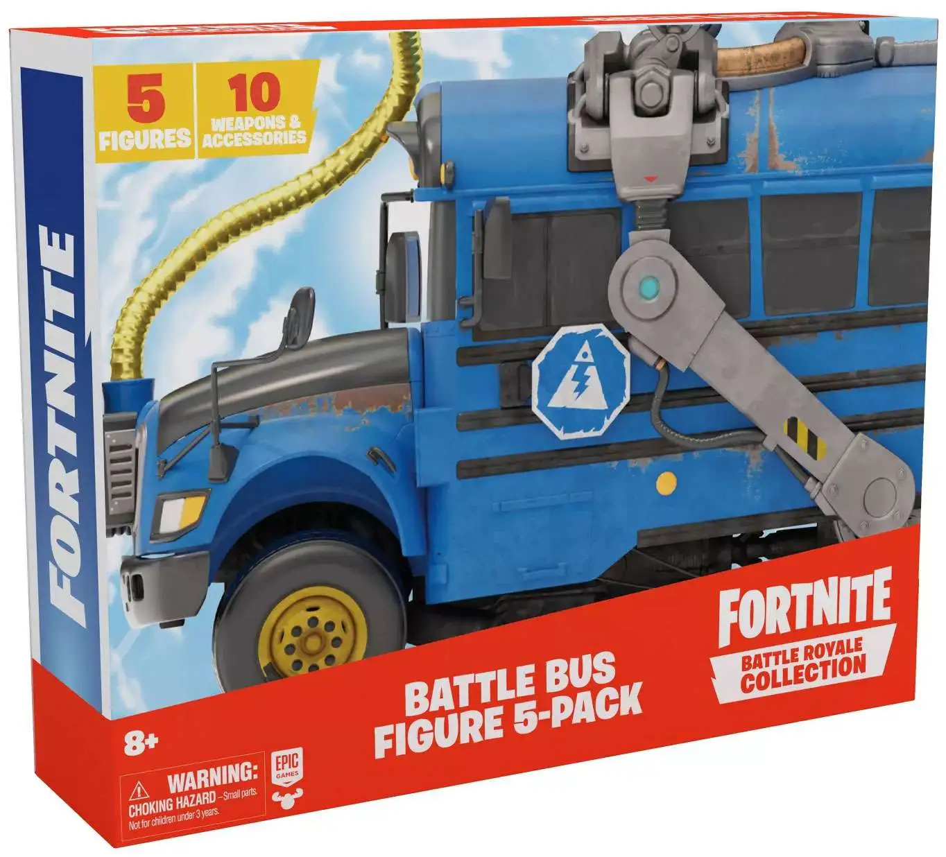 Fortnite Battle Bus Figure 5 Pack Royale Collection Unboxed for sale online 