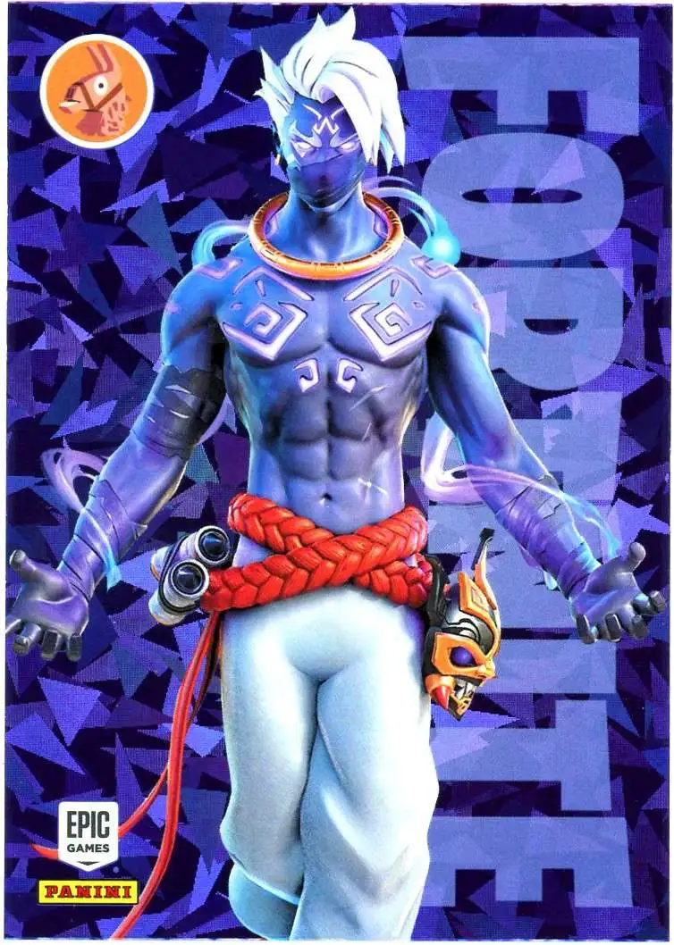 Fortnite 2021 Series 3 Cracked Ice Raz (Glyph Master) #222 [Legendary Outfit]