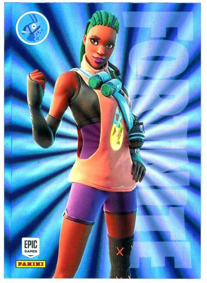 Fortnite 2021 Series 3 Laser Zina #100 [Rare Outfit]