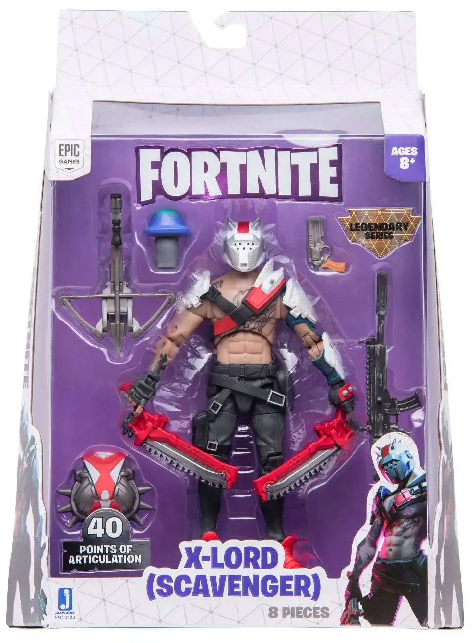 FORTNITE 6 inch loose figure X-LORD XLORD POST APOCALYPTIC legendary  jazwares J4
