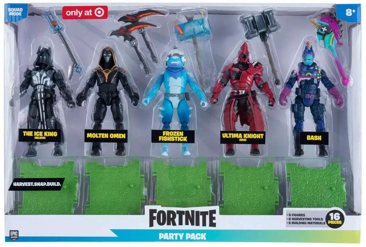  Fortnite Squad Mode 4-Figure Pack, Series 2 : Toys & Games