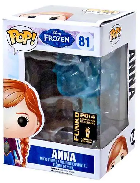 Funko Disney Frozen POP Disney Anna Exclusive Vinyl 81 Translucent Blue, Damaged Package - ToyWiz