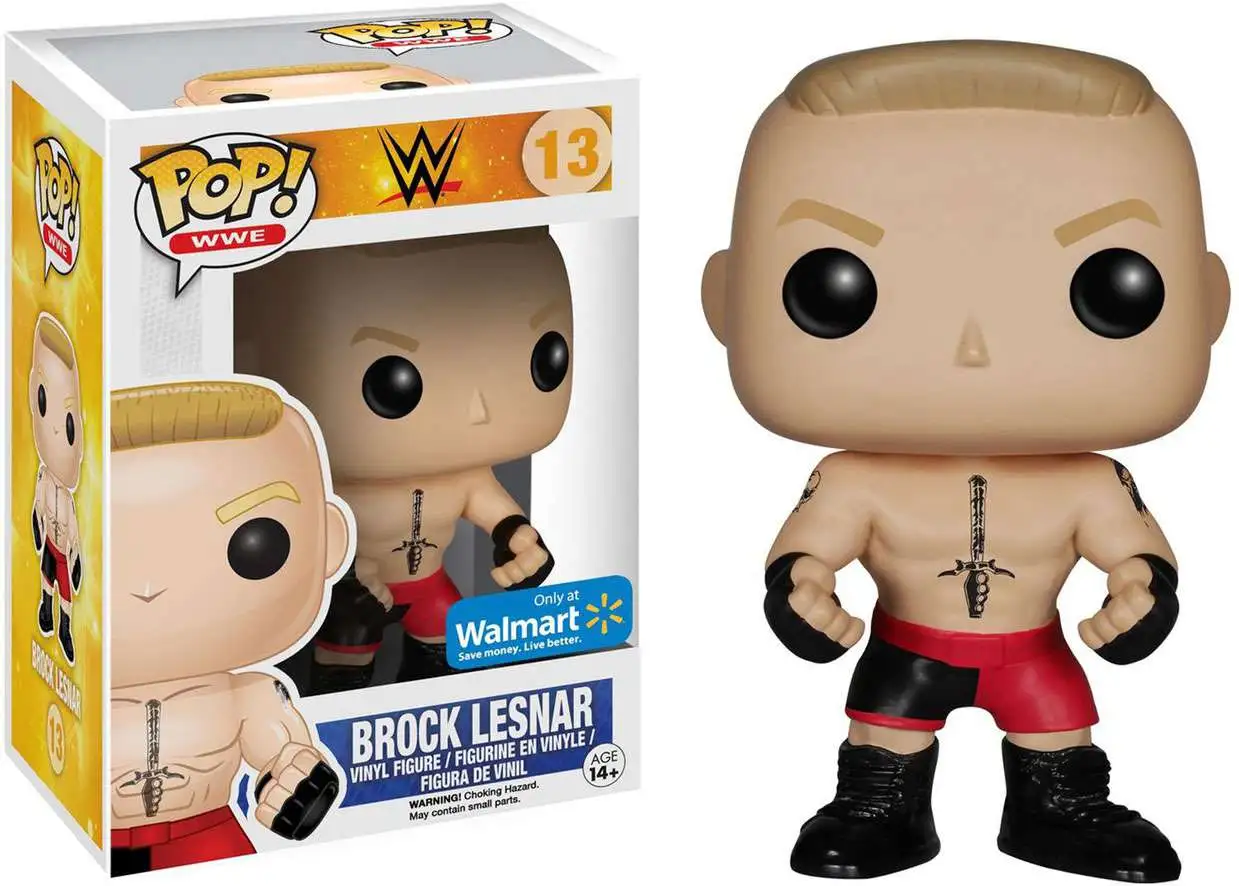 Funko WWE Wrestling WWE Brock Lesnar Exclusive Figure 13 Damaged Package - ToyWiz
