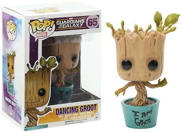 Funko POP Marvel Dancing Groot Guardians of the Galaxy Bobble Action Figure 65 