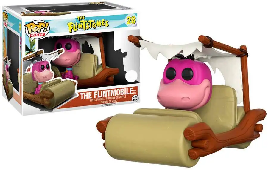 Funko Hanna-Barbera The Flintstones POP! Rides The Flintmobile with Dino Exclusive Vinyl Figure #28