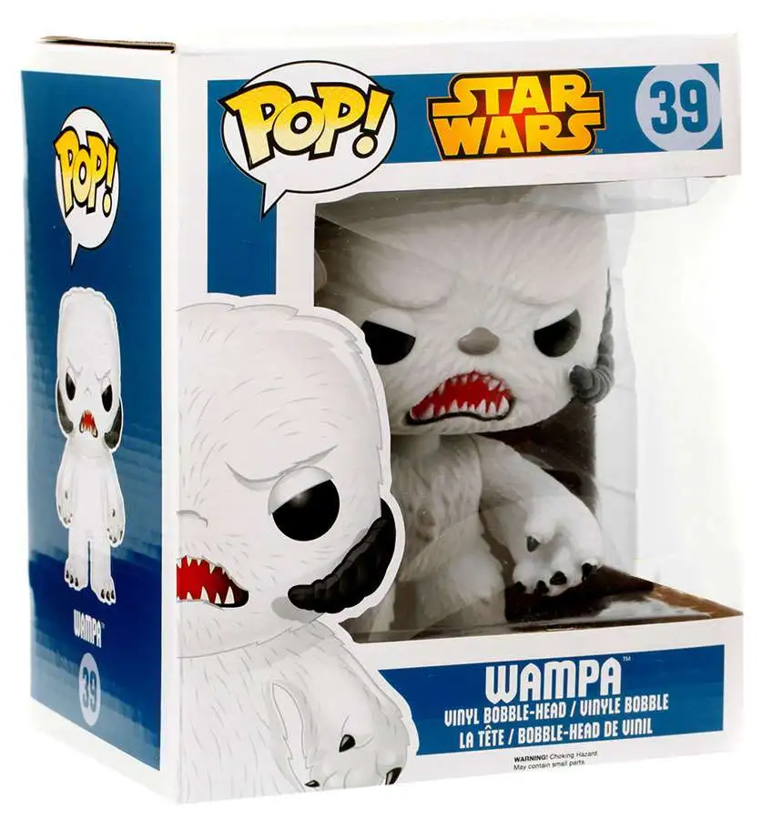 Funko The Empire Strikes Back POP! Star Wars Wampa Exclusive 6-Inch Vinyl Bobble Head #39 [Super-Sized. Flocked, Damaged Package]