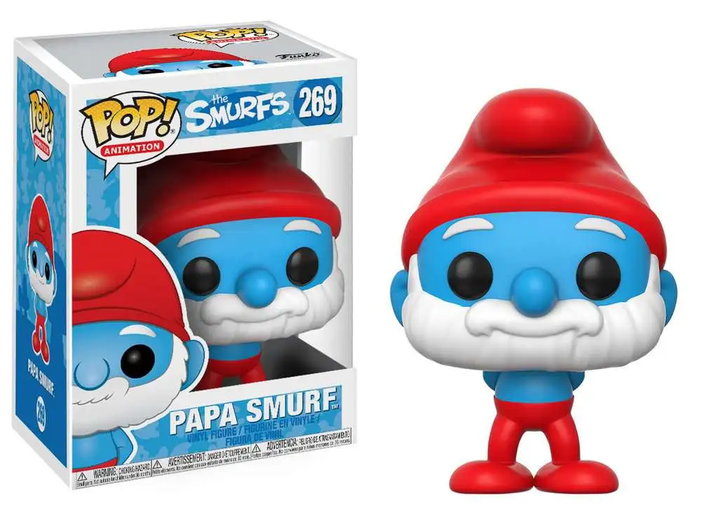 Compatible PET Plastic Graphical Protector Bundle #269 / 20120 - B Animation Vinyl Figure & 1 POP Funko Papa Smurf: The Smurfs x POP