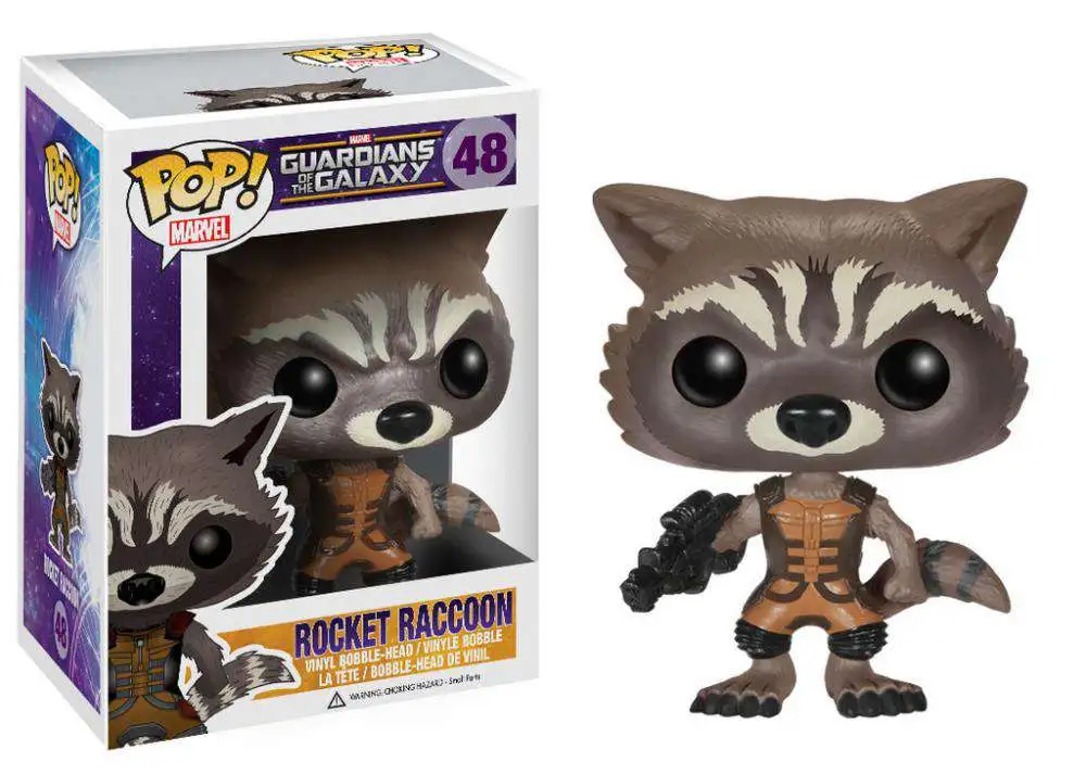 Funko Guardians of the Galaxy POP! Marvel Rocket Raccoon Vinyl Bobble Head #48 [Loose]