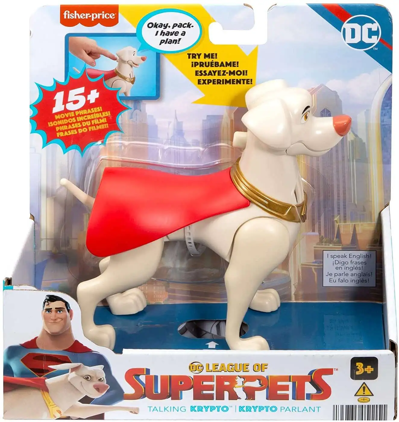 Fisher Price DC League of Super-Pets Rev Rescue Krypto Action Figure -  ToyWiz