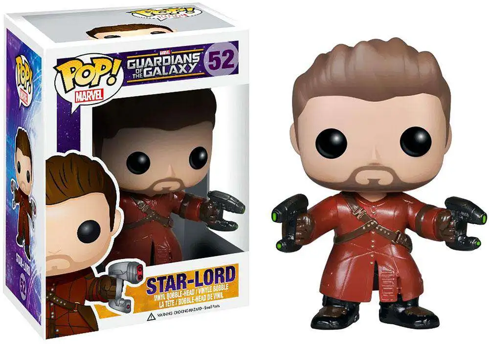 Funko Pop! Marvel Studios 10 Star-Lord (Gold Chrome) Box Lunch Exclusive  Bobble-Head #353 - US