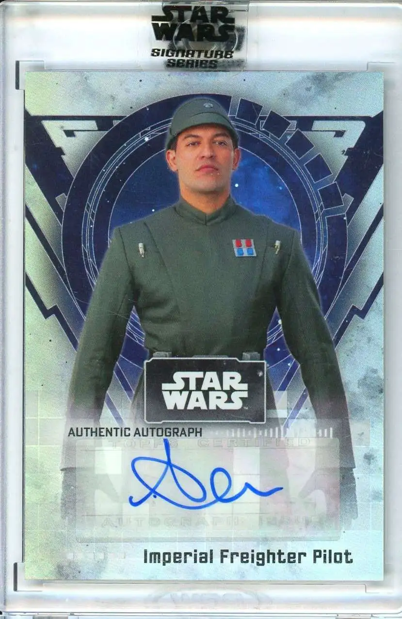 Star Wars The Mandalorian 2022 Signature Series Alexander Wraith As Imperial Freighter Pilot Autographed Single Card A-AW1