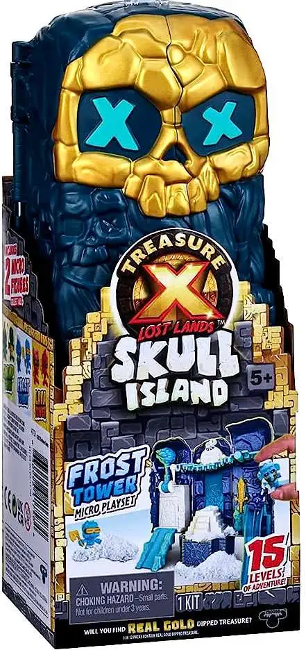 Treasure X Lost Lands Skull Island Frost Tower Micro Playset with Mammoth  Axemen Micro Figures Moose Toys - ToyWiz