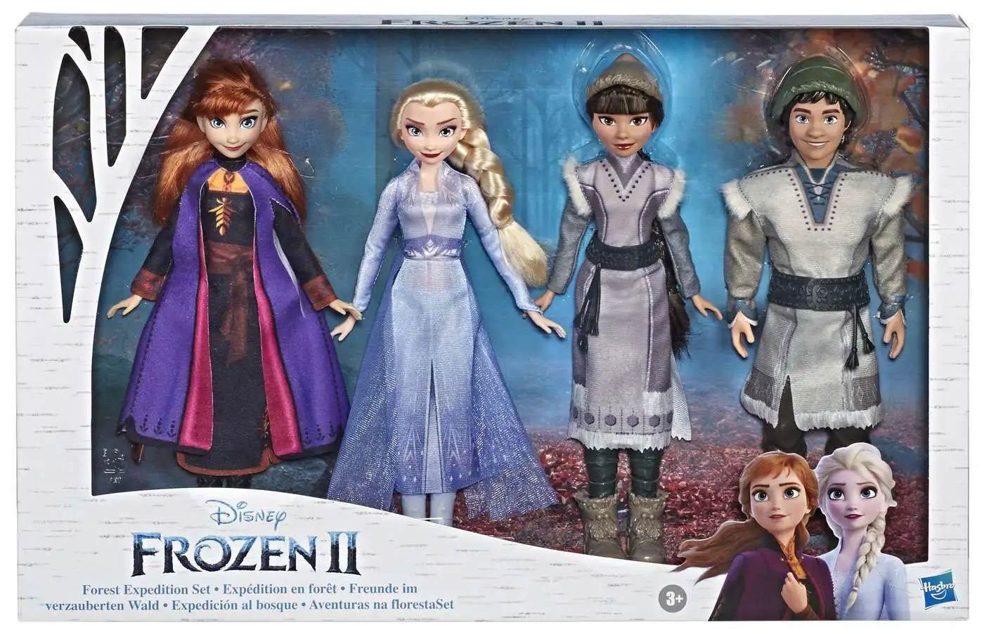  Disney Frozen Anna, Elsa, & Mattias Small Dolls 3 Pack Inspired  by The Frozen 2 Movie : Toys & Games