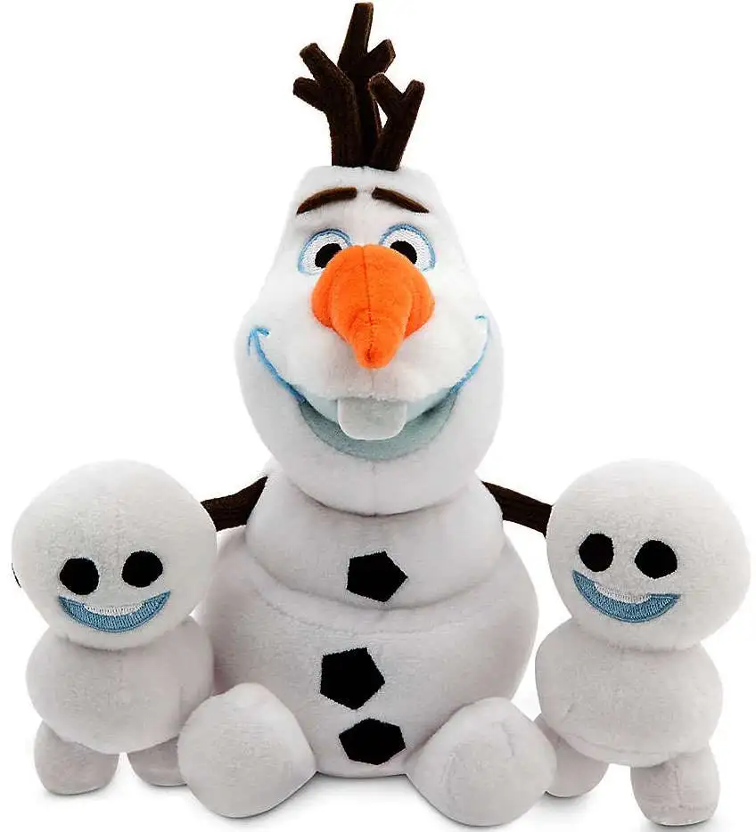 Authentic Disney Store Frozen Fever Olaf & Snowgies Bundle Plush Toy Doll 8" Set 