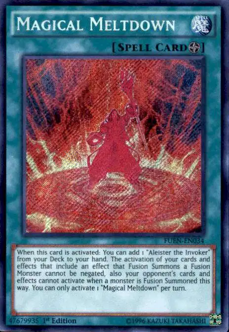 YuGiOh Fusion Enforcers Secret Rare Magical Meltdown FUEN-EN034