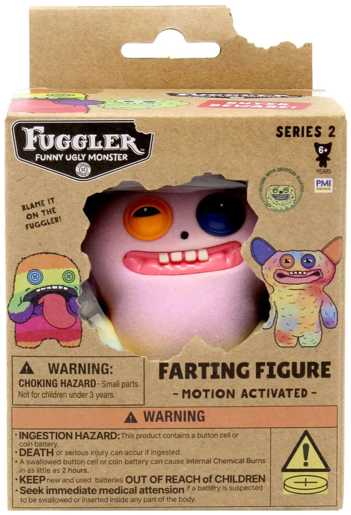 Fuggler Farting Figure Grin Grin Vinyl Figure with Sound [Motion Activated!]