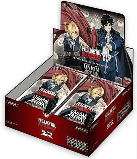 Union Arena TCG Fullmetal Alchemist Volume 1 Booster Box UE09BT [16 Packs]