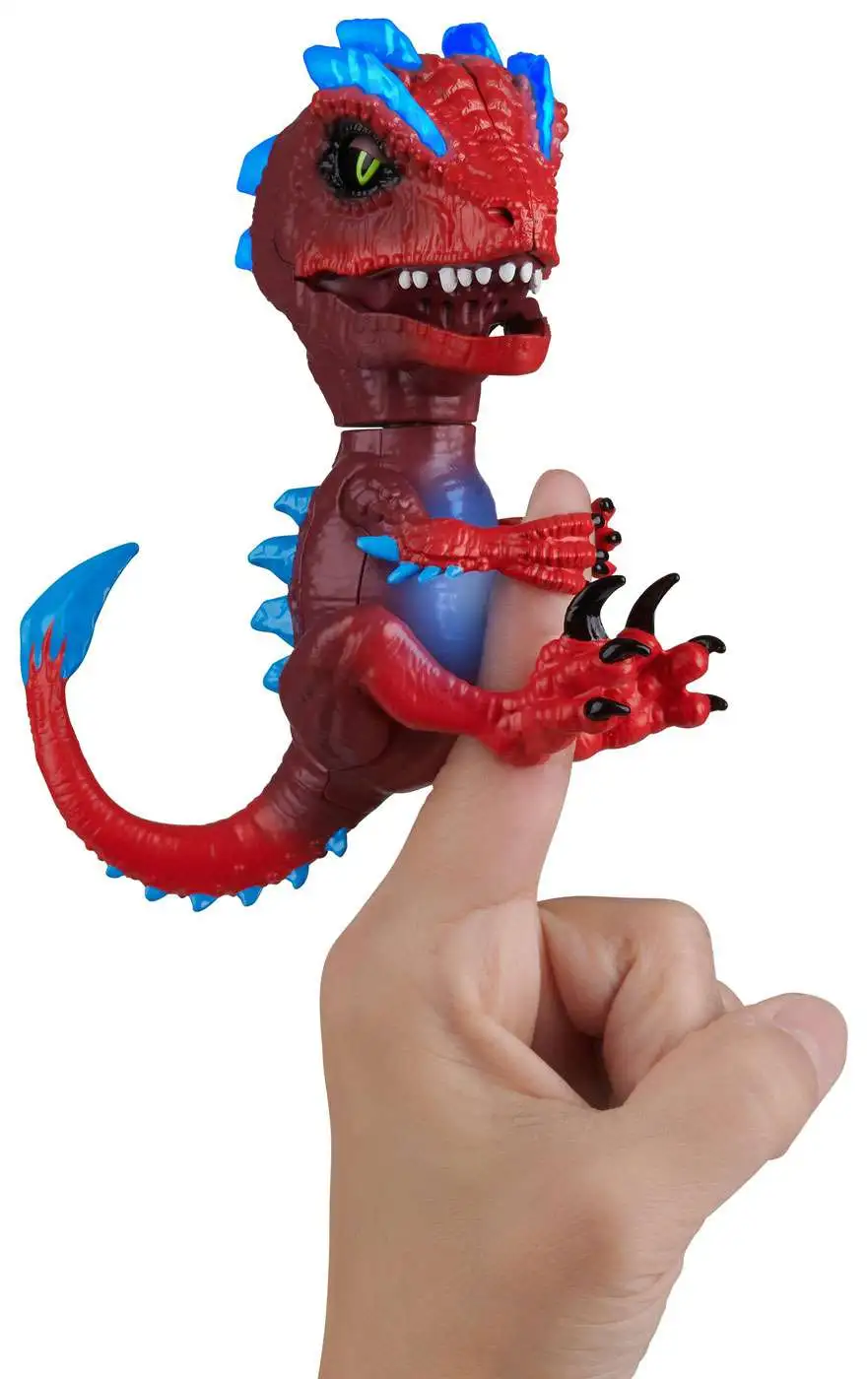2 WowWee Untamed Radioactive Gamma Rampage Raptor Dinosaur Fingerlings for sale online 