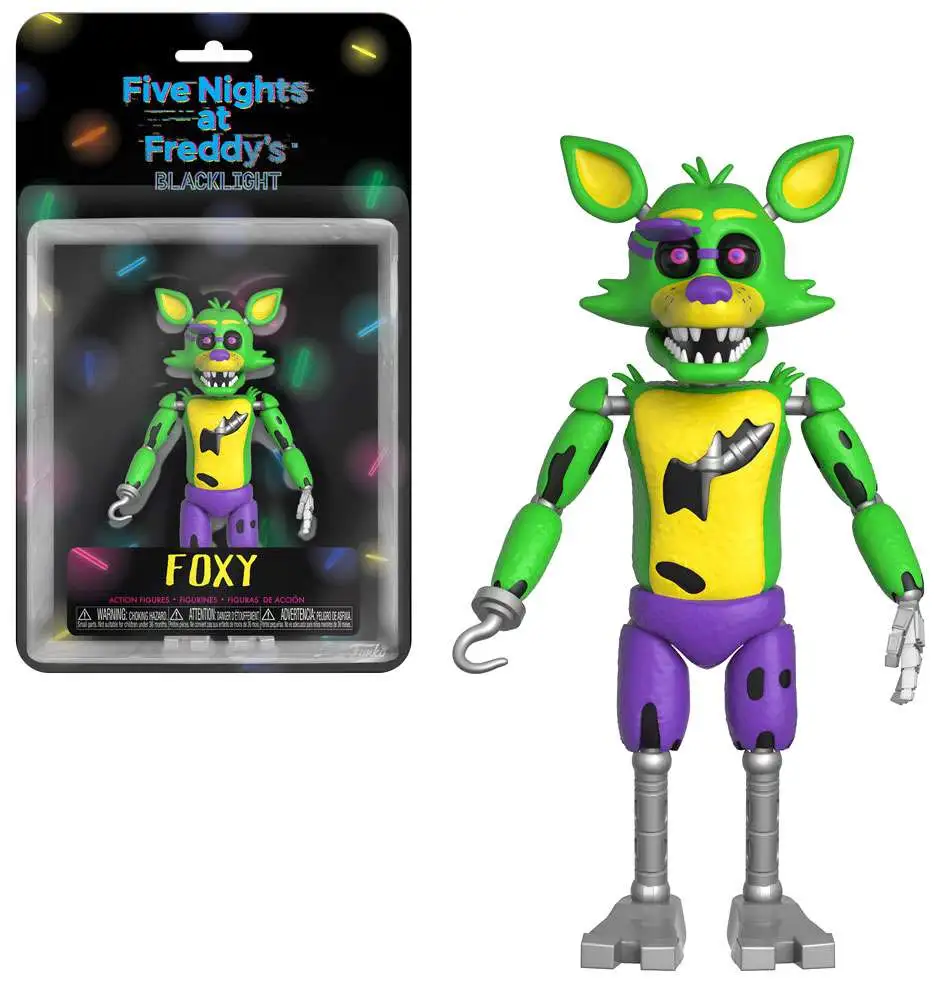 Funko Five Nights at Freddys Blacklight Foxy Action Figure - ToyWiz