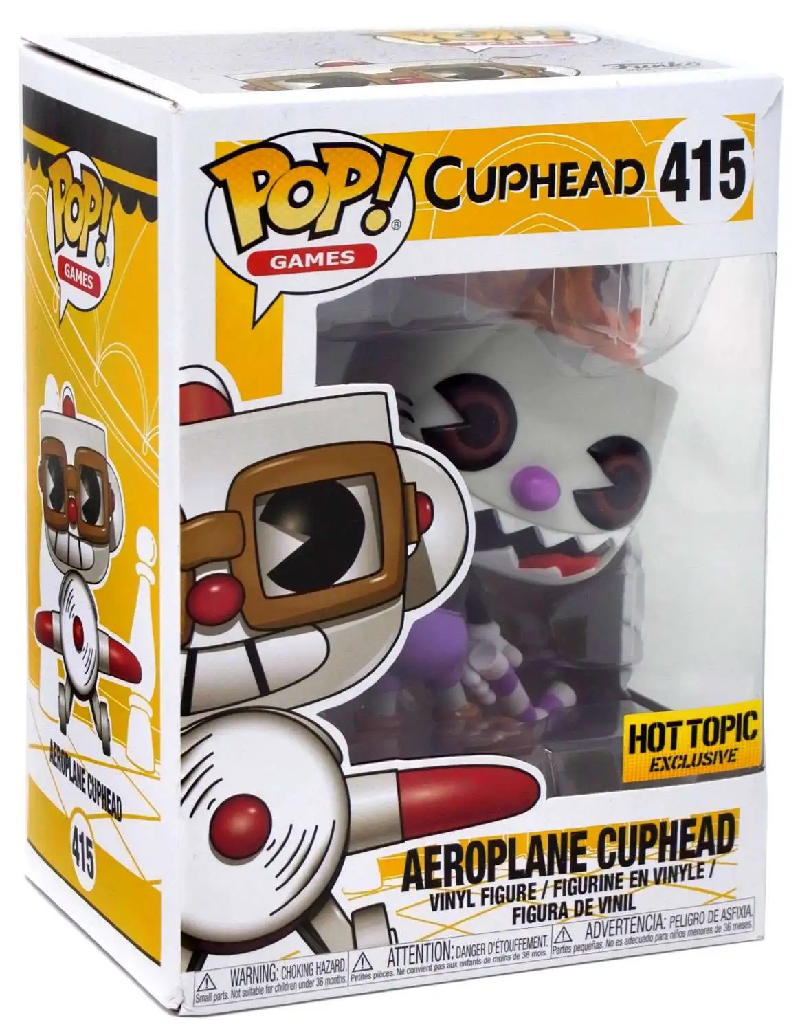 Games Evil Cuphead 417 Exclusive Figure Funko Pop 