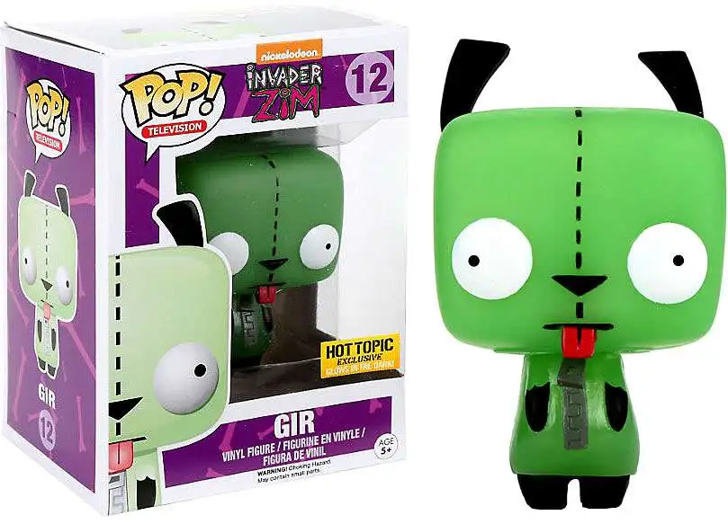 Funko Invader Zim POP Animation Gir Exclusive Vinyl Figure 12 Glow-in ...