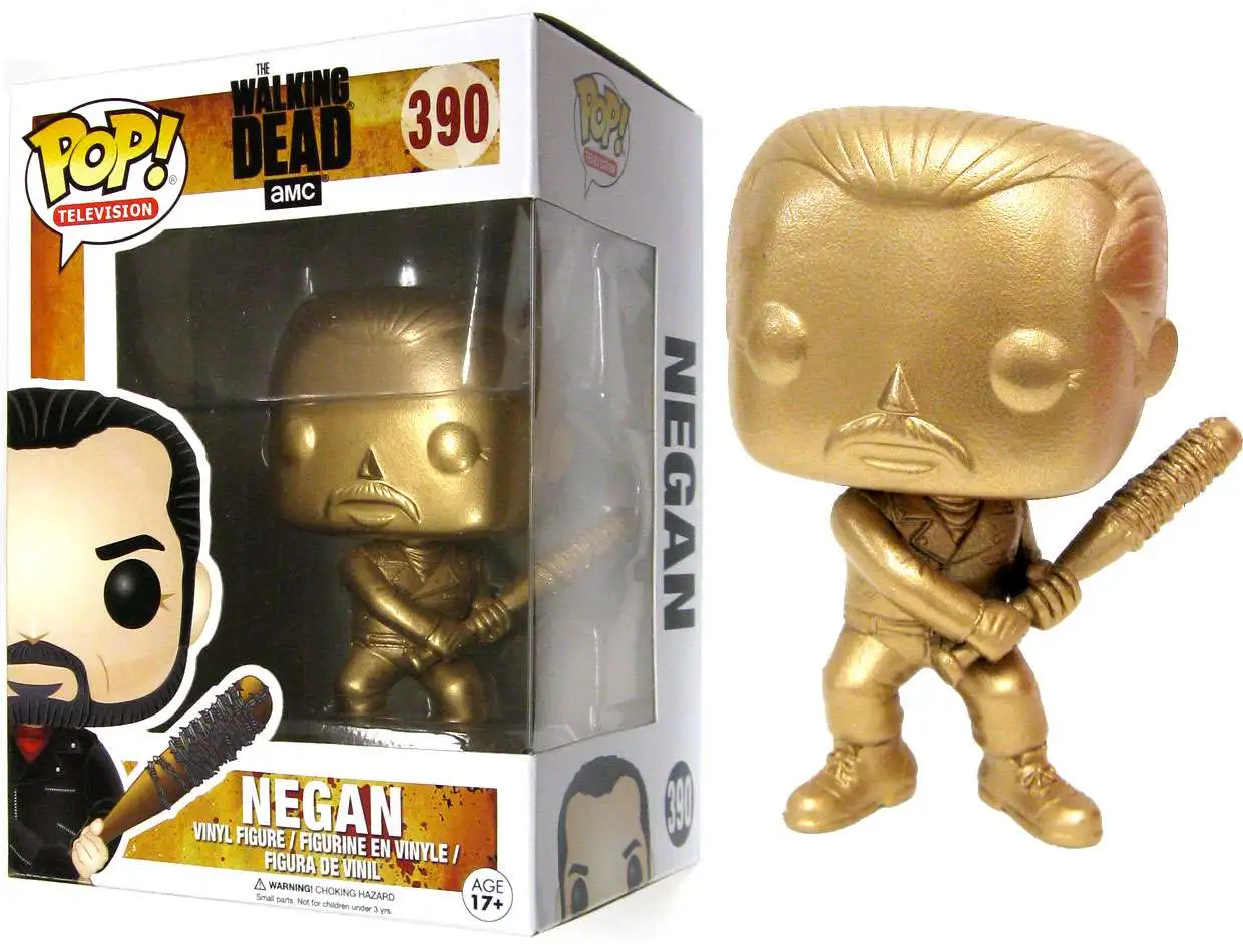 Funko The Walking Dead POP! Television Gold Negan Custom Painted Vinyl Figure #390