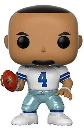 Funko NFL Dallas Cowboys POP! Football Dak Prescott Vinyl Figure [White Jersey, Loose]