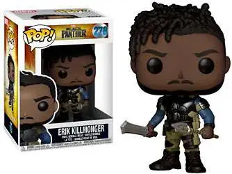 Vinyl Figure Black Panther Erik Killmonger with Scar Pop 