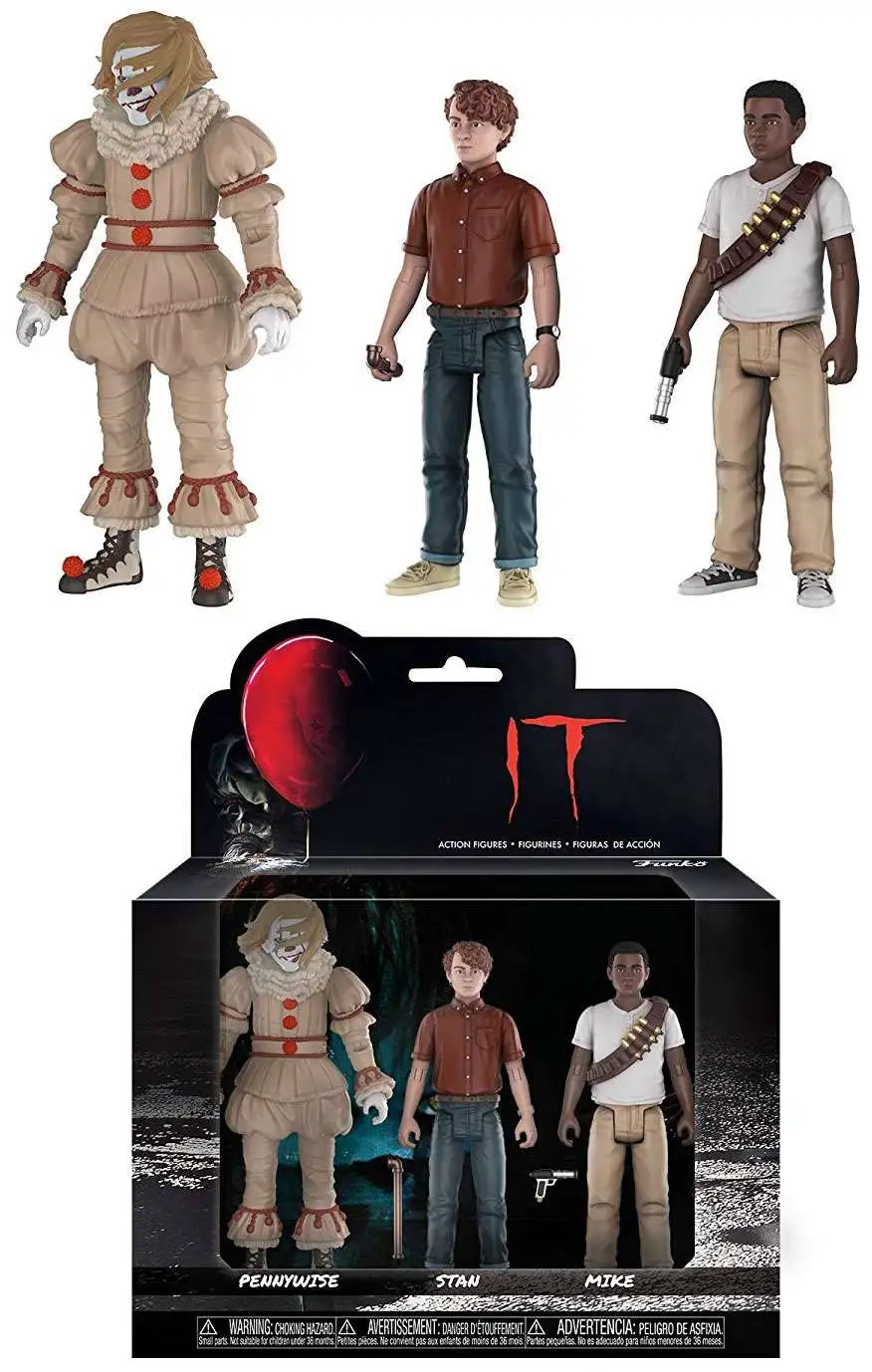 Funko IT Pennywise Stanley & Mike Action Figure 3-Pack BNIB 
