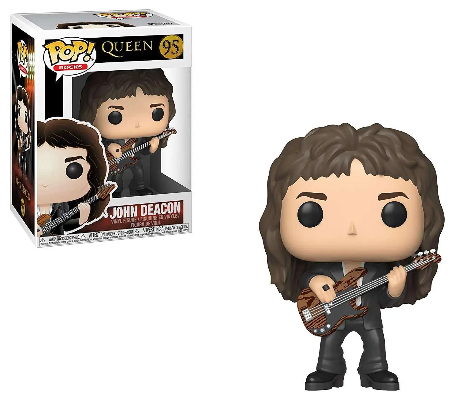 Funko Queen POP! Rocks John Deacon Vinyl Figure #95 [Damaged Package]