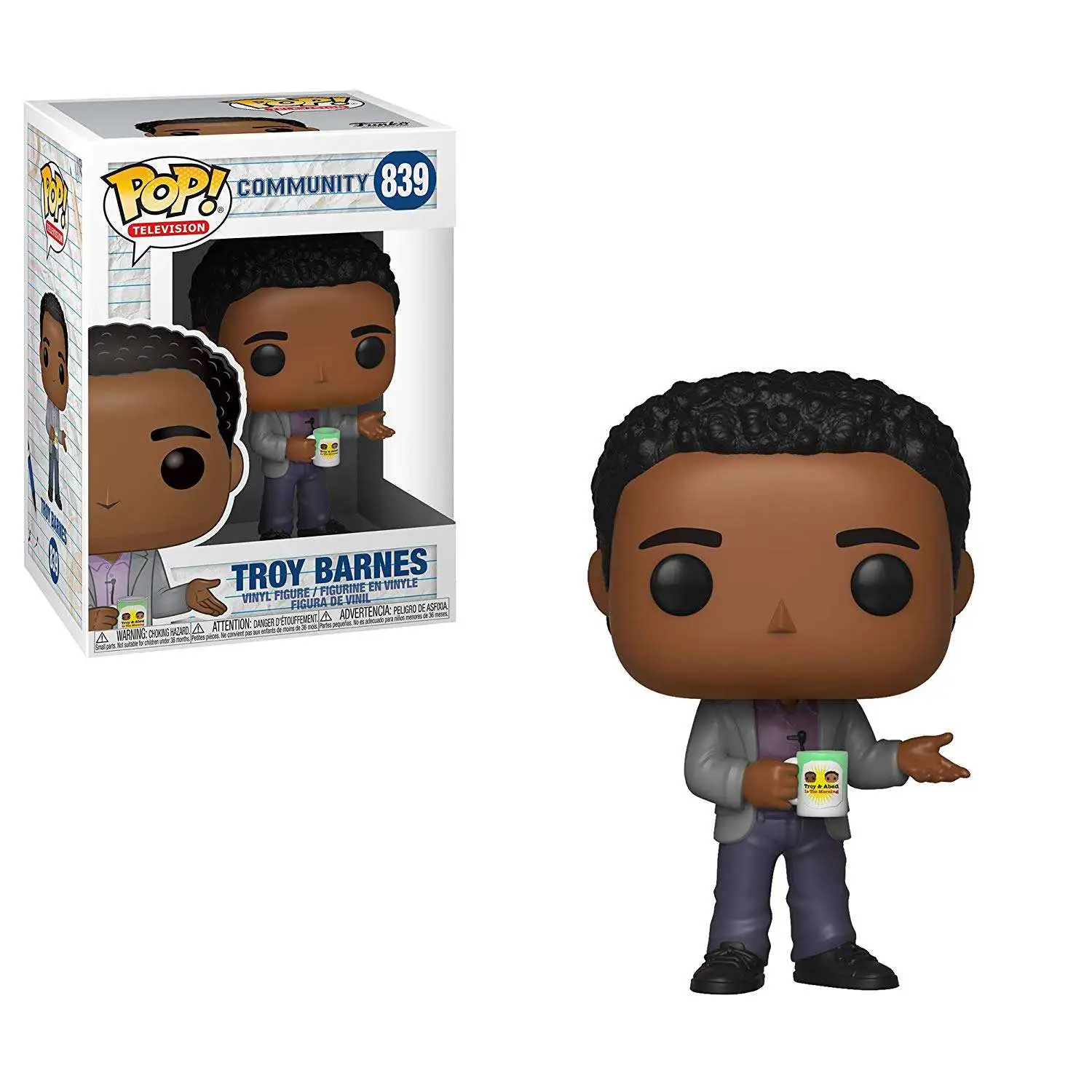 Funko Community POP! Television Troy Barnes Vinyl Figure #839 [Damaged Package]