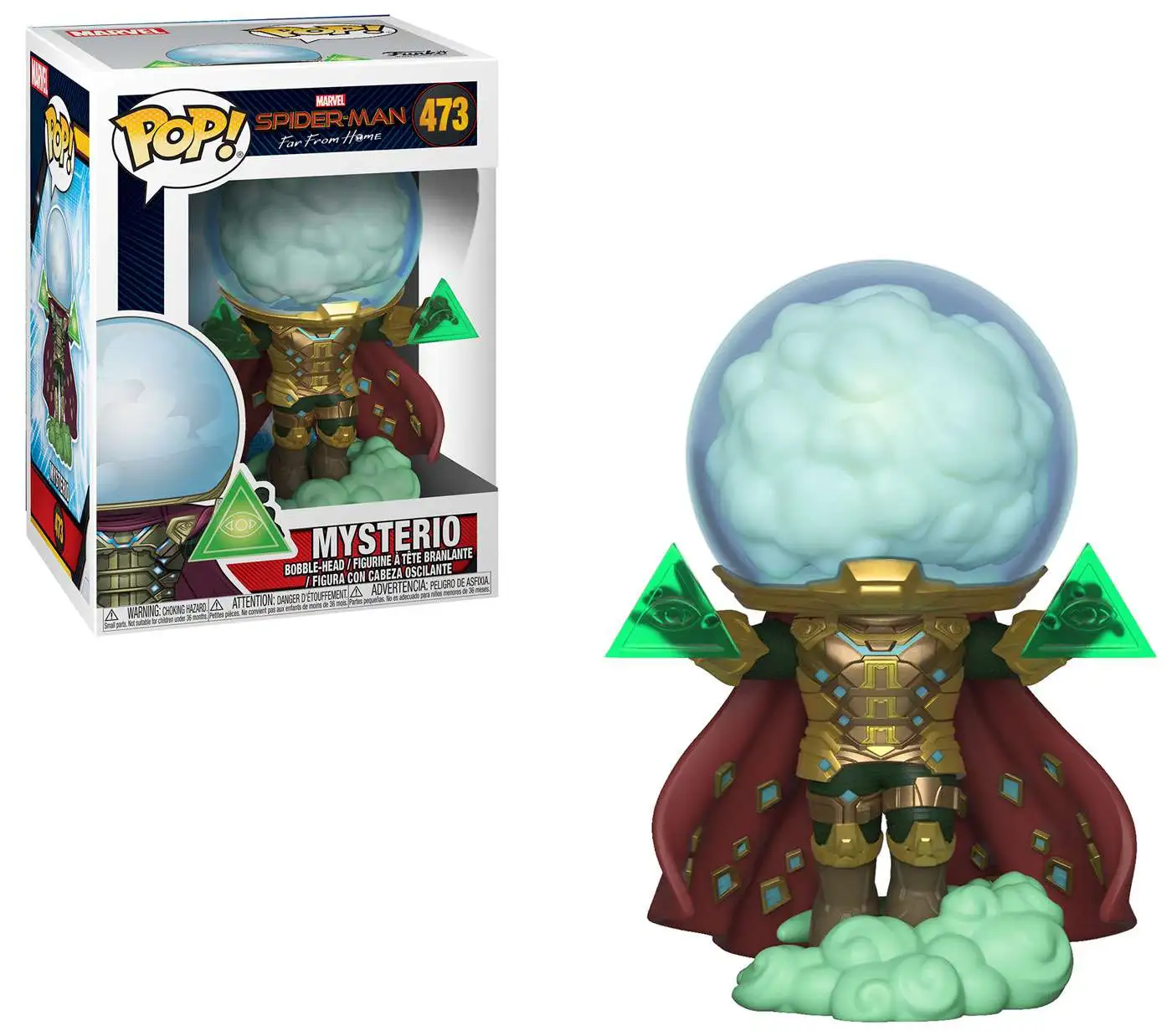 Disney Marvel Spider-Man Far From Home Mysterio 4.5-Inch PVC Figure Loose 
