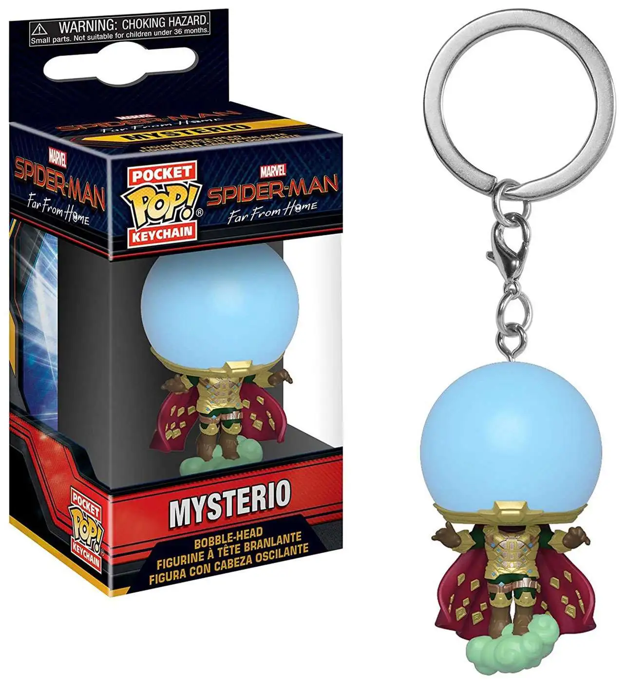 Funko Marvel Spider-Man Far From Home Pocket POP Mysterio Keychain - ToyWiz