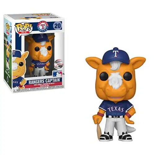Funko MLB Texas POP MLB Mascots Rangers Captain Vinyl Figure 20 Mascot, Package -
