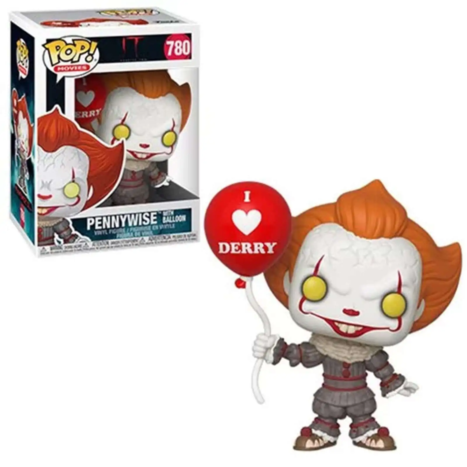Chapter 2 Pennywise w/ Beaver Hat Brand New In Box IT POP Keychain Funko 